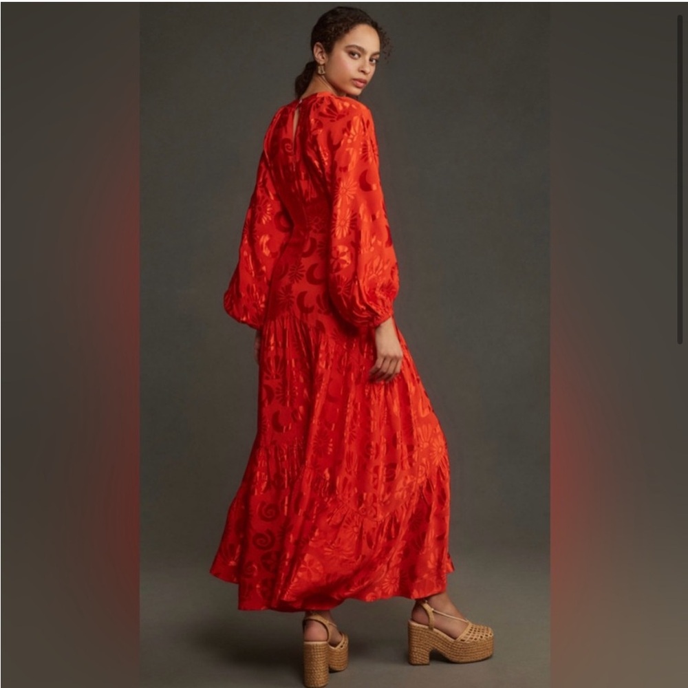 ✨Farm Rio Red Maxi Dress - Picture 2 of 8